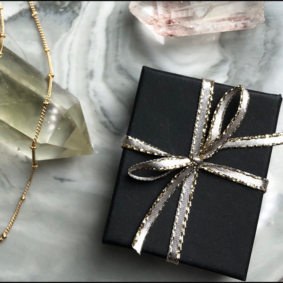 Tourmilated Quartz Crystal Necklace, Double Chain - Picture 6 of 7